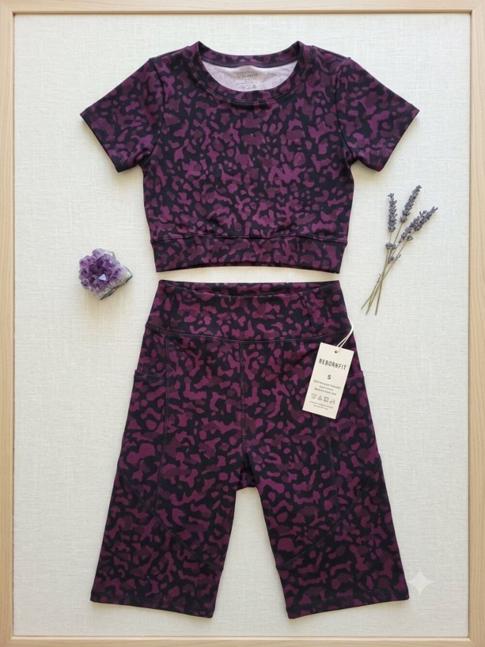 Shadow Leopard Active Set – Deep Plum
